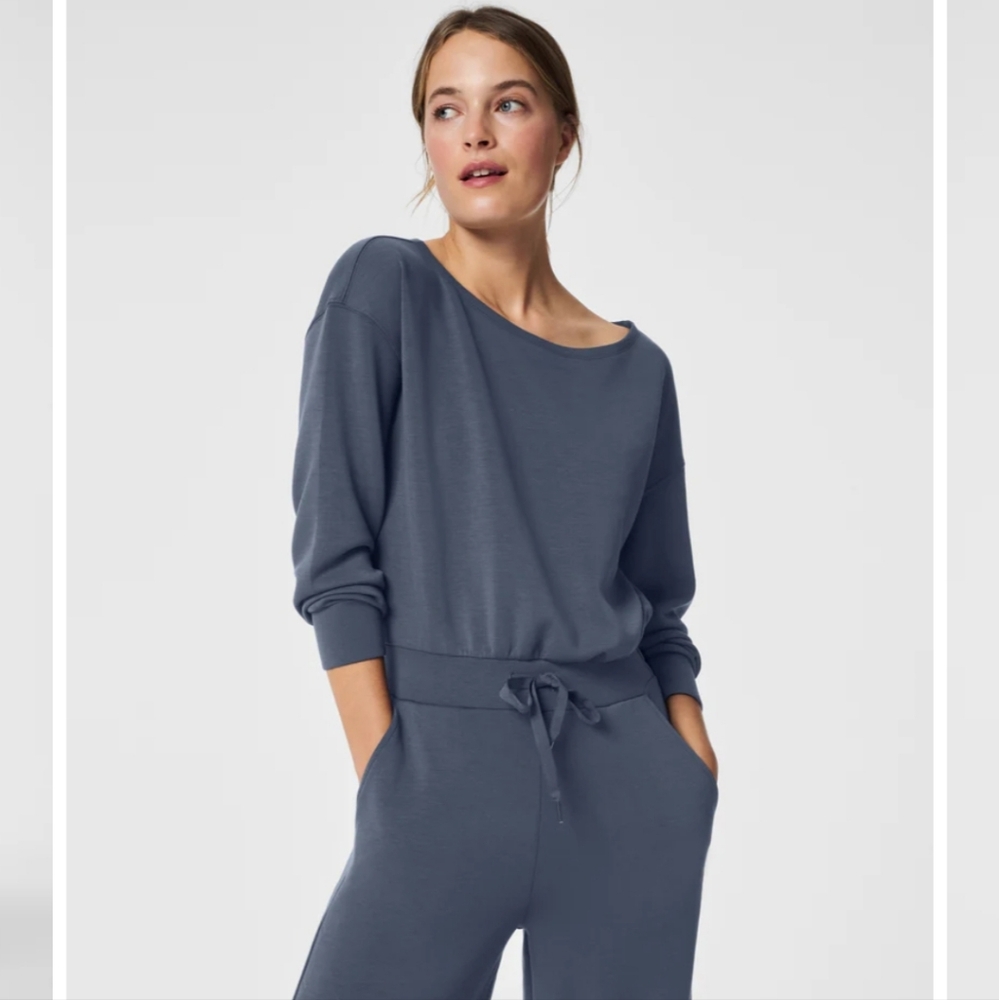 Spanx AirEssentials off shoulder jumpsuit size medium